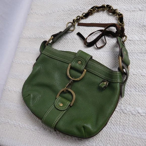 J crew Kelly green, vintage K2K handbag. Excellent condition. - Picture 2 of 11